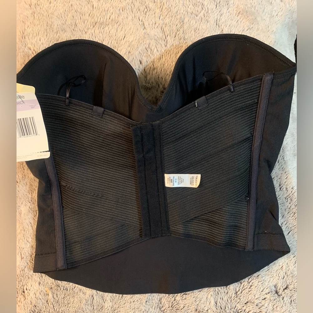 Black Lilyette by Bali Strapless Women’s Bustier Corset Size 38D - Picture 4 of 6